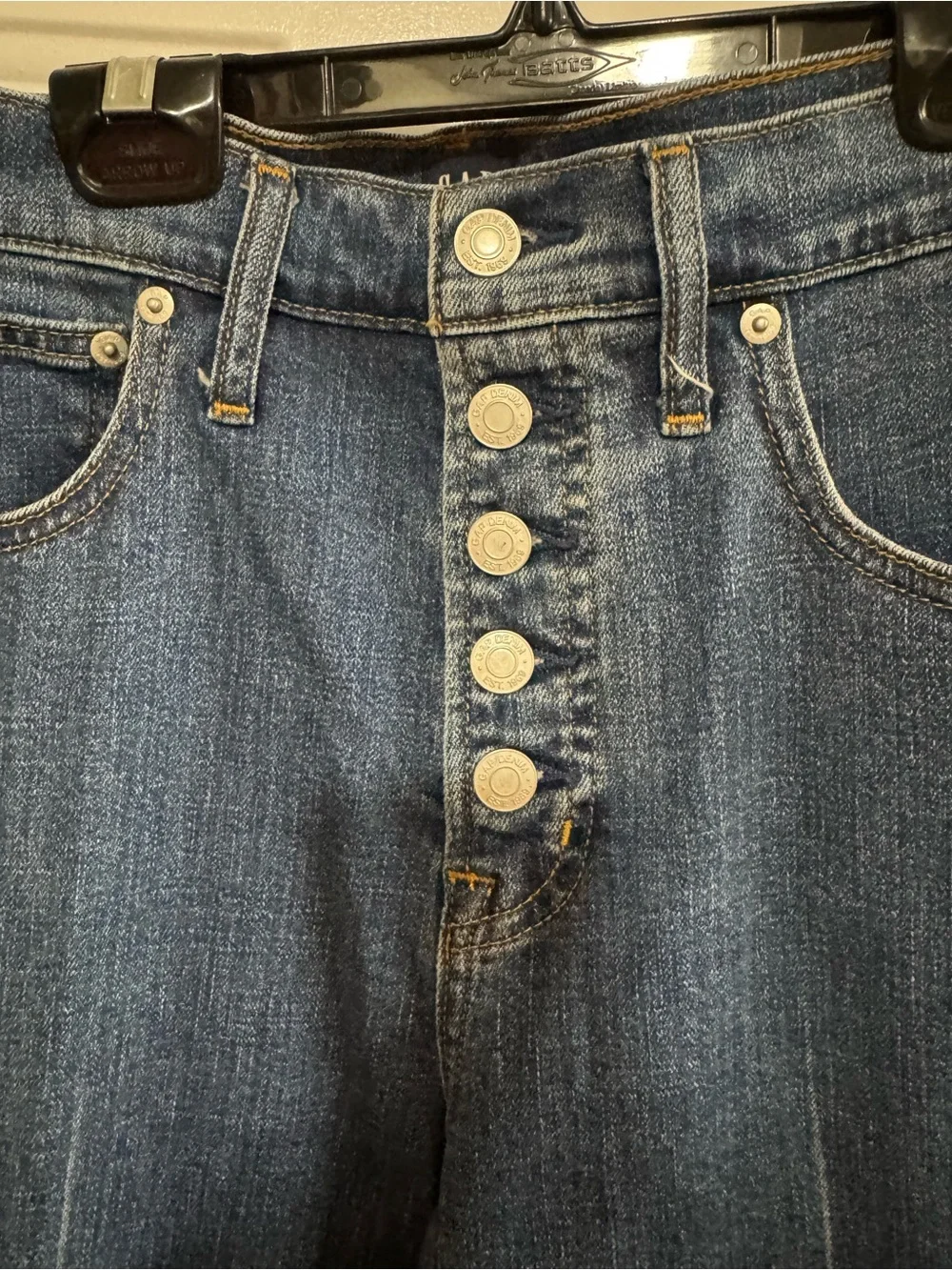 Gap High-Rise Wide Leg Women's Jeans in Dark Blue - Picture 2 of 7